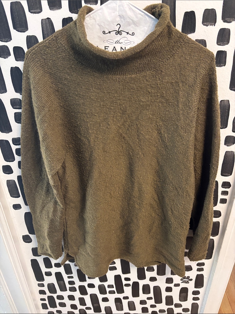 Banana Republic Olive Green Turtleneck Sweater
